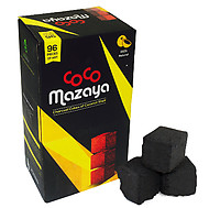 CocoMazaya Coconut Charcoal 96 Piece Box