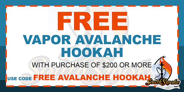 Free Vapor Avalanche Hookah Promotion