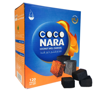 CocoNara Coconut Charcoal 120 Piece Box