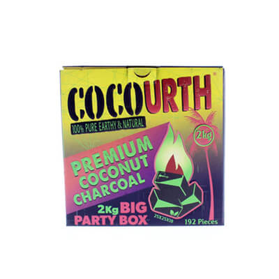 CocoUrth Coconut Charcoal Flat 192 Piece Box