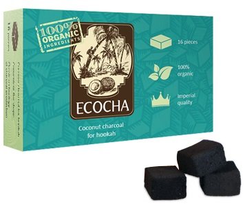 Ecocha Coconut Charcoal Flat 16 Piece Box