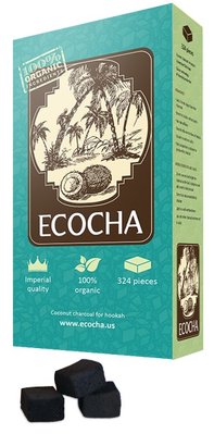 Ecocha Coconut Charcoal Flat 324 Piece Box