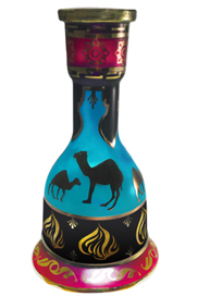 Egyptian Style Camel Signature Vase