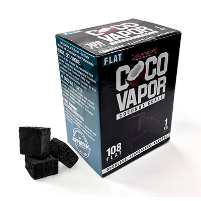 CocoVapor Coconut Charcoal Flat 108 Piece Box