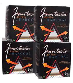 Fantasia Air-Flow Natural Hookah Charcoal 45 Piece Box