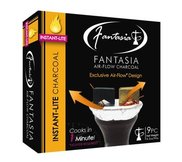 Fantasia Air-Flow Instant-Lite Hookah Charcoal 9 Piece Box